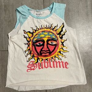 Blue and white Sublime tank size M